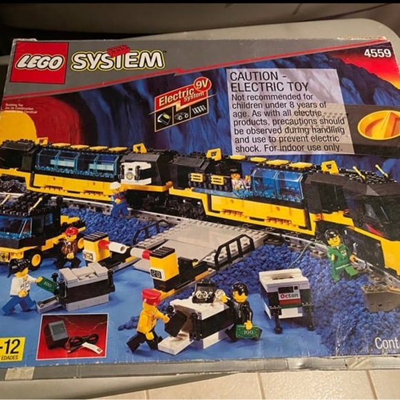 LEGO System Electric Train Set in Yellow and Black